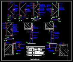 Glass And Flush Door Design Dwg Detail