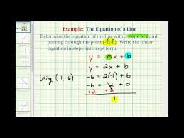 Line In Slope Intercept Form