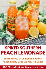 spiked southern peach lemonade