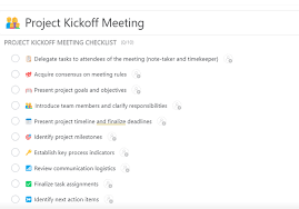 project kickoff meeting up