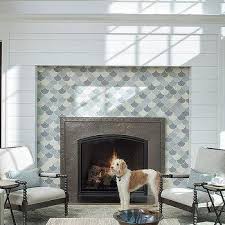 Black And White Mosaic Fireplace Tiles