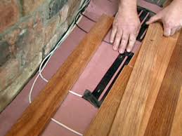 how to install hardwood flooring near a