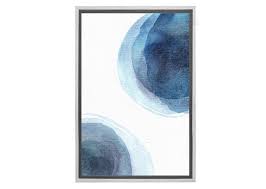 Buy Blue Watercolour Circles Canvas