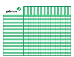 Girl Scout Attendance And Badge Chart