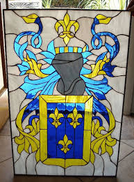 Coat Of Arms Stained Glass Window Panel