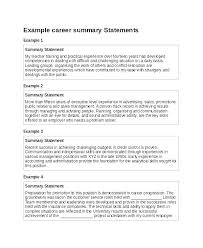 Executive Summary Resume Samples Professional Summary Resume Sample