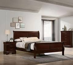 Solidwood Bed Frame Cherry Color