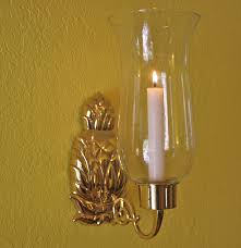 Pineapple Hurricane Candle Wall Sconce