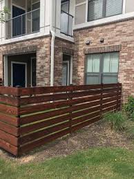 Apartment Patio Rustic Fence Fence