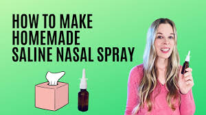 how to make homemade saline nasal spray