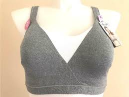 Nwt Playtex Play It Up Jetsetter Wire Free Lightly Lined Bra Style M462 Xl Grey
