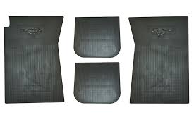 73 mustang 4 piece rubber floor mat