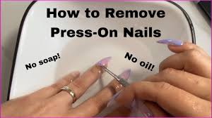 how to remove press on nails without