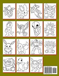This coloring sheet shows charmeleon's fiery attitude with the pokemon roaring out and flames on the background. Pokemon Coloring Book Coloring Book For Kids 200 Pokemon Characters Pikachu Dragonite Charmander Eevee Squirtle Bulbasaur Coloring Pages Pokemon Coloring Pages Pokemon Characters Unofficial By Publication Mike Jones Amazon Ae