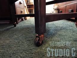 how to add casters to a wood chair