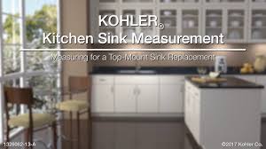 The sink should be 3 smaller than the cabinet; Measuring For A Top Mount Sink Replacement Youtube