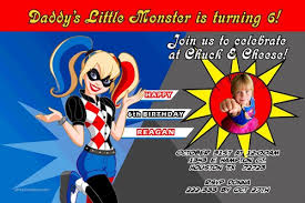The point of do it yourself birthday invitations is reuse the old thing. Harley Quinn Custom Birthday Invitations Design Online Uprintinvitations On Artfire