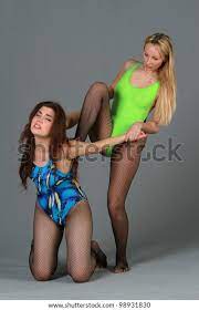 Two Women Leotards Pantyhose Fighting Stock Photo 98931830 | Shutterstock