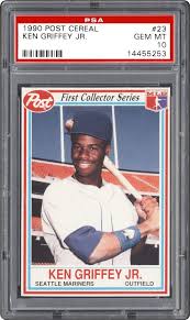 About george kenneth griffey, jr. 1990 Post Cereal Ken Griffey Jr Psa Cardfacts