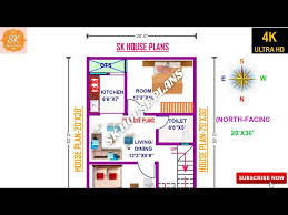 Vastu North Facing House Plan 20 X 30