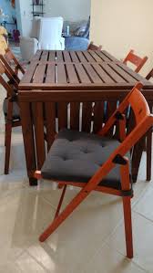 Ikea Picnic Tabe 6 Folding Chairs