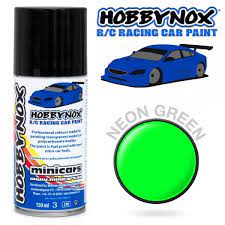 Neon Green R C Racing Car Spray Paint