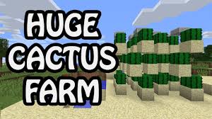 This cactus farm is easy to build but it is very repetitive. Huge Cactus Farm Minecraft 1 12 Tutorial Youtube