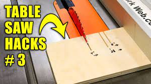 5 quick table saw hacks part 3