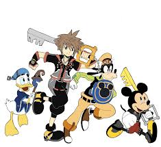 Authorized uses of kingdom hearts 2.8 images, video, and livestream gameplay: Retrorobosan Kingdom Hearts 3 Sora Donald Goofy And Mickey