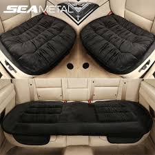 Car Seat Cover Front Rear Plush Cushion