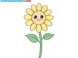 cute flower easy drawing tutorial