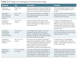 6 subses of sensorimotor development