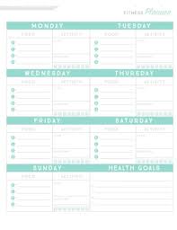 Free 5 Fitness Planner Examples Templates Download Now