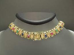 precious gemstone necklace bracelet set