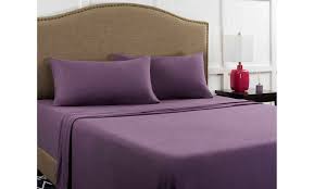 Mainstays Knit Jersey Sheet Set Purple