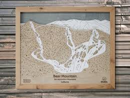 bear mountain ca ski trail map 3d