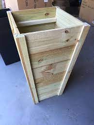 These tall outdoor planters are very easy to build and the materials only cost $20. How To Build Your Own Tall Outdoor Planter Boxes Bower Power