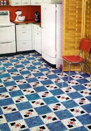 Retro Charm 1950s Vinyl Floor Tiles In