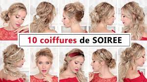 10 COIFFURES de SOIREE/MARIAGE/RENTREE SCOLAIRE ☆ Tuto facile pour les cheveux  long, mi long, court - YouTube
