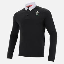 welsh rugby 2020 21 black cotton jersey