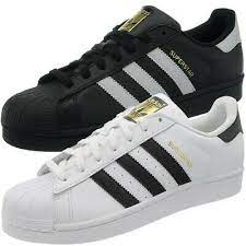 Adidas ist einer der bekanntesten sportartikelhersteller der welt: Adidas Superstar Weiss Oder Schwarz Herren Leder Low Top Sneakers Kult Schuhe Neu Ebay