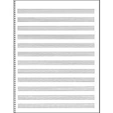Blank Staff Paper Tablature Music Arts