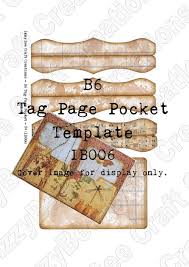Digital Templates B6 Tag Page Pocket Junk Journal Etsy