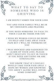 what to say to someone who is grieving