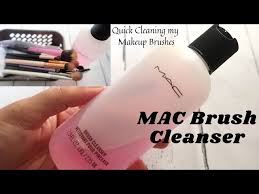 mac brush cleanser how i clean my