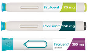 Praluent was proven to lower risk of mi or stroke in adults with cardiovascular disease. Praluent