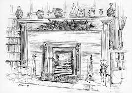 Glessner Fireplace Fireplace Drawing