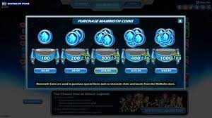 Click the gold unlock button in the bottom left corner of the battle pass reward screen. Problem With Mammoth Coins Brawlhalla