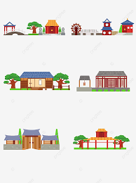 Chinese Ancient Building Vector Design