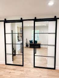 Glass Barn Doors Gave Our Office A